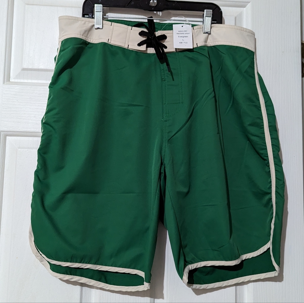 3 for $30 KAVU Nacheito Evergreen Board Shorts Green Size L NEW!